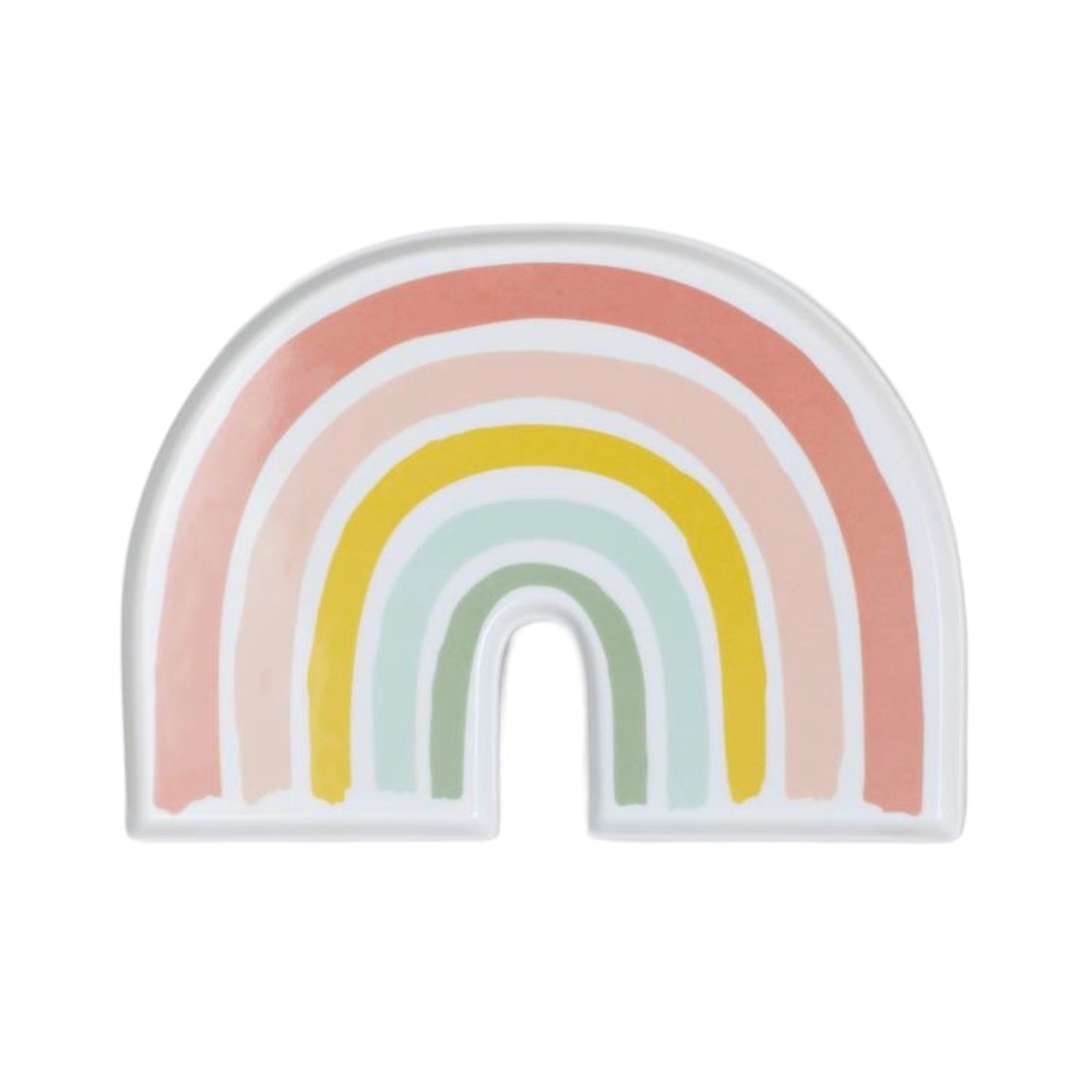 H&M kids rainbow porcelain plate